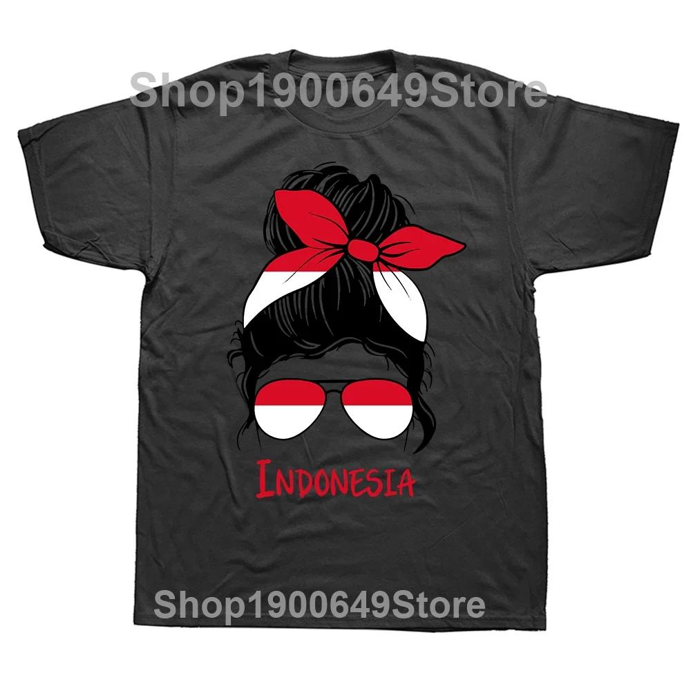 New Funny Indonesia Graphic Print Tops Unisex Casual Oversized Tshirt Hip Hop Fashion Short Sleeve Crewneck Indonesian T Shirts