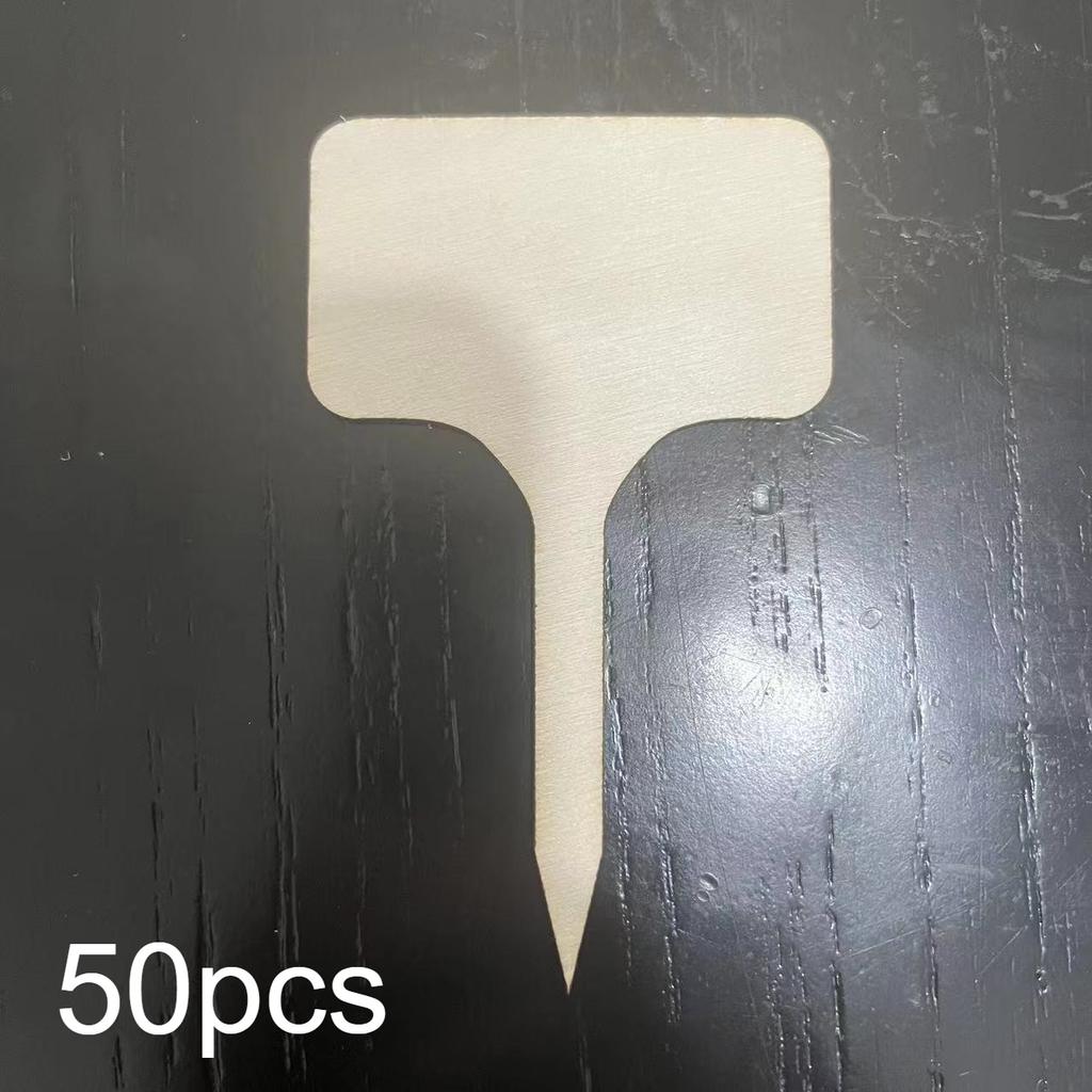 50pcs Waterproof Bamboo Garden Labels - Durable T-Type Tags, Suitable for Outdoor and Indoor Plants, Seedlings, and Vegetables