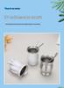 Tazza per Mate Argentina in Acciaio Inossidabile 304 da 8 oz con Cannuccia Cucchiaio