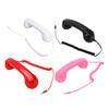 3.5mm Retro Phone Handset Vintage Wired Plug in Handheld Cell Phone Receiver with Microphone Speaker for Video Calls