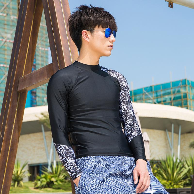 Wetsuit Men s Outdoor Sunscreen Quick-drying Surf Suit Men s Surf Suit Long Sleeve Swimsuit Snorkeling Surf Suit M