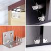 Fixing Brackets Angle 90 Degree Right Angle Corner Bracket, L Shaped Furniture Fixing Corner Brace Joint Corner Connector10pcs