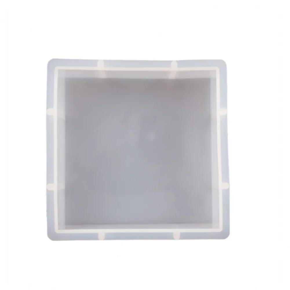 

1 шт. DIY Кристальная эпоксидная смола Форма Геометрия Большой куб Образец Любовь Круглый Прямоугольник Зеркало Силиконовая форма Square