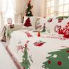 All-Season Camping Picnic Blanket Christmas Tree Sofa Cover Mats Sofa Covers Chenier Sofa Cushion Mats Throw Blankets Mats