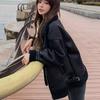 2026 Autumn and Winter Lamb Wool Coat Fur One Plus Velvet Thickened Grain Velvet Motorcycle Clothing