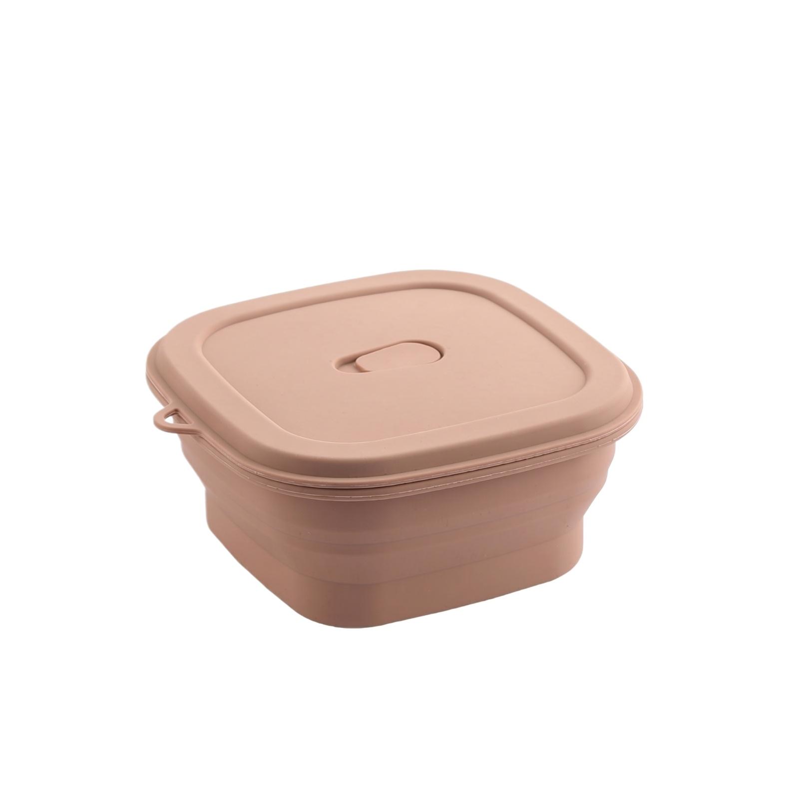 500ml Collapsible Lunch Box Portable Outdoor Picnic Food Storage Container Foldable Travel Bowl Leak Proof Design