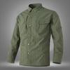 Herren Taktisches Langarmshirt Multifunktionale Trainingsjacke Schnelltrocknend Dünner Atmungsaktiver Mantel