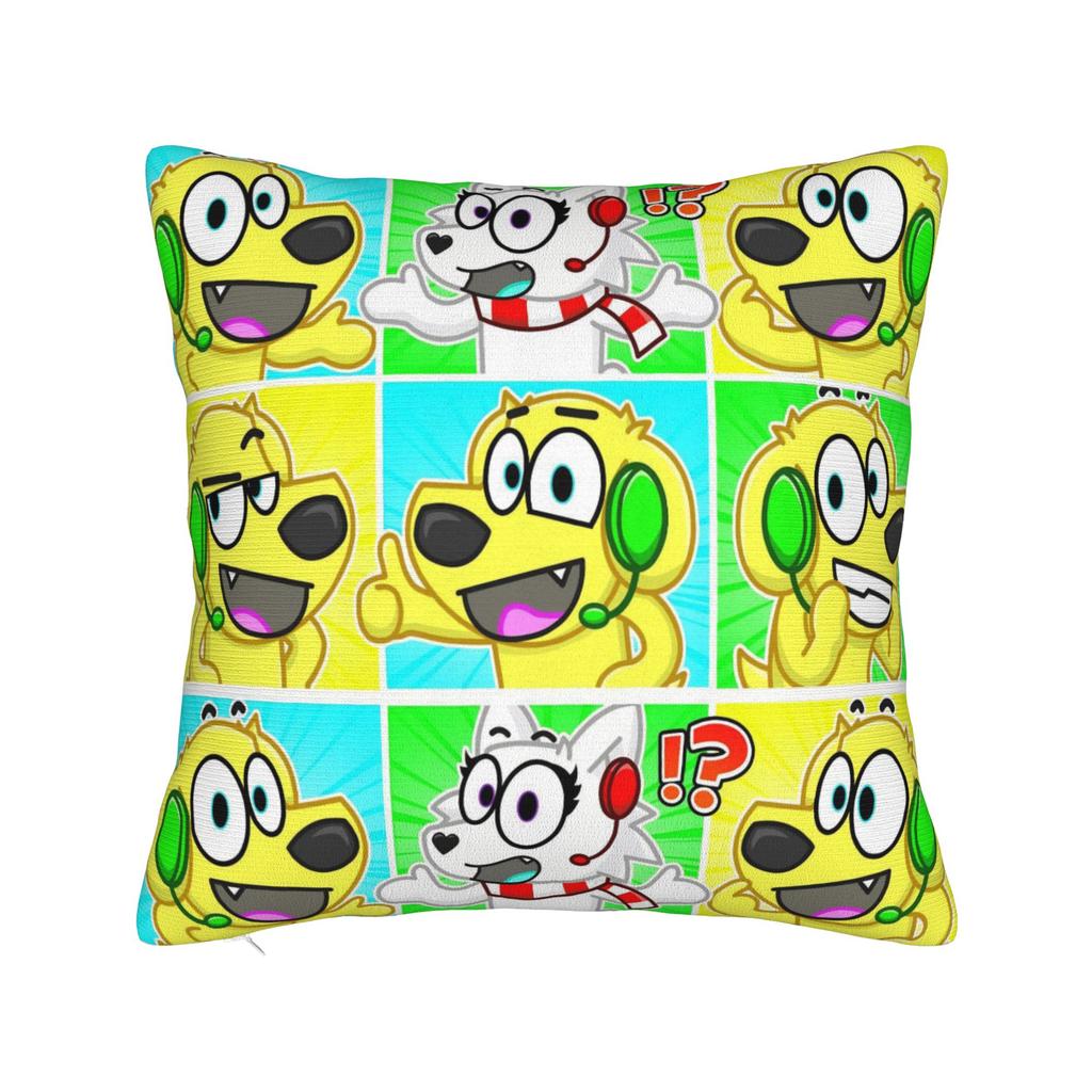 Superdog Tylers Snowi Foxs Square Pillow Covers Bed Car Cute Cartoon Cushion Cover Creative Home Decoration Pillow Cover