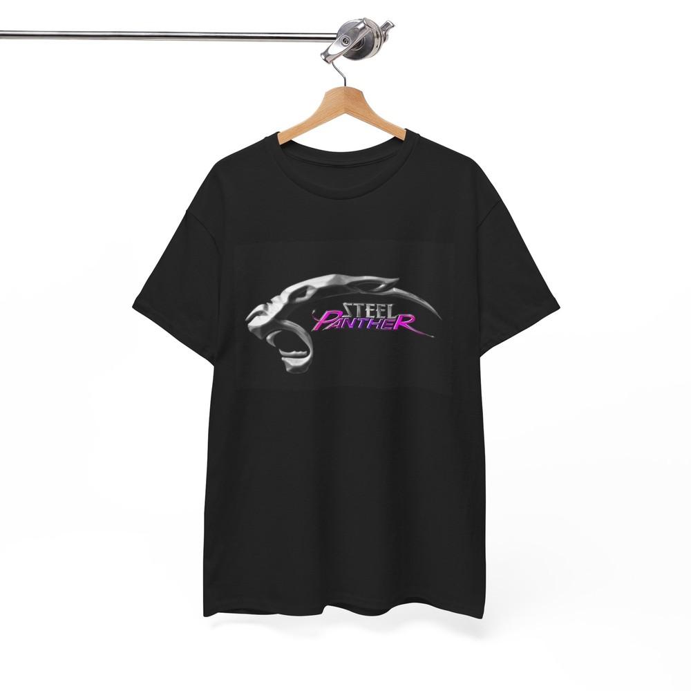 Steel Panther Tshirt Logo Vintage Rock Band Merch Metal Unisex Heavy Cotton Tee Unisex T-Shirt S