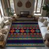 Boho Area Rug Non Slip Washable Indoor Outdoor Carpet Modern Abstract Geometric Pattern Home Decor Living Room Floor Mat 6x9