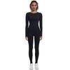 Seamless Tight-fitting High-waisted Ski Suit Shapewear Sports Running And Cycling Long-sleeved Yoga Suit For Women