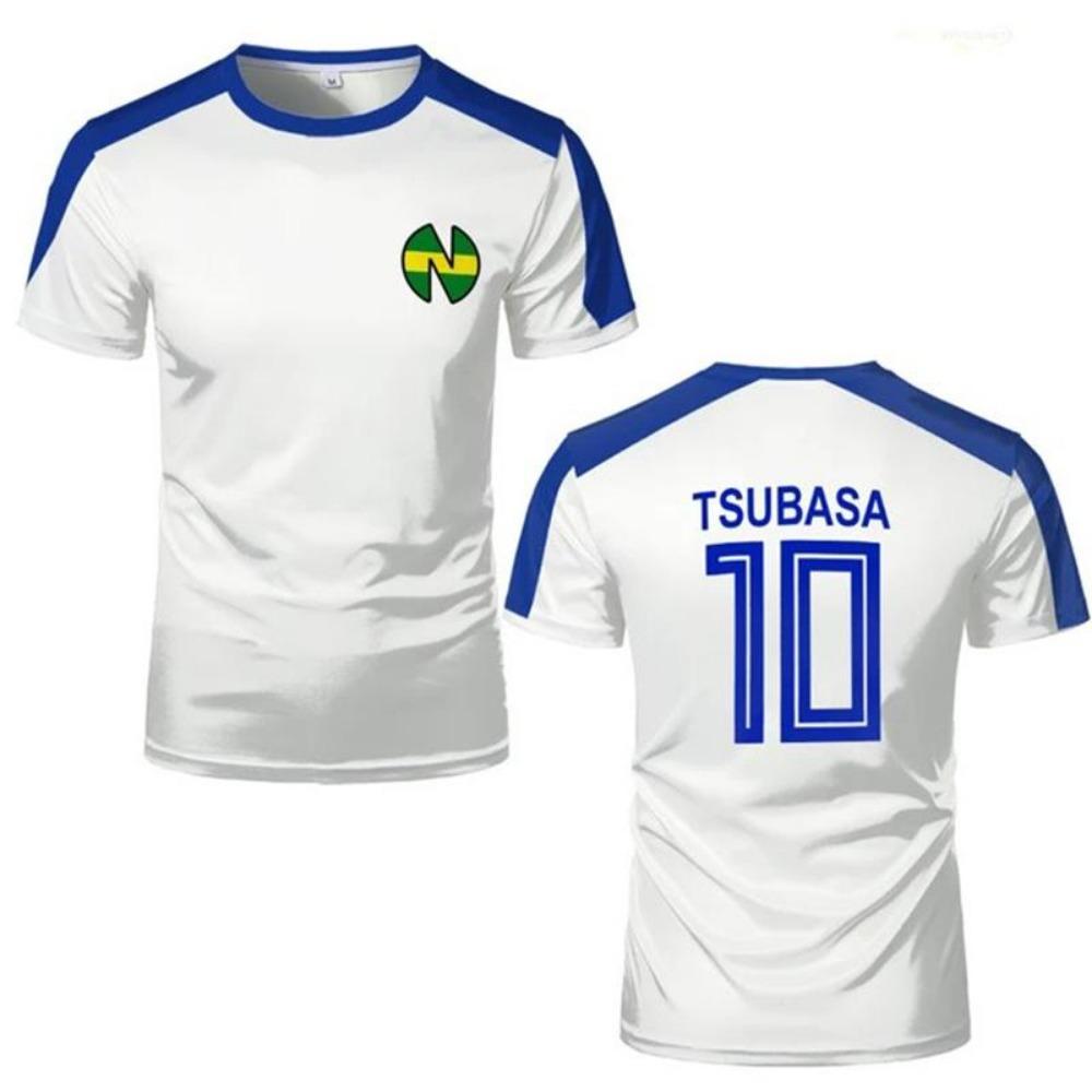 Manga Captain Number 10 Tsubasa Jersey Cosplay Custom Tops Short Sleeve Loose T-shirt Streetwear Unisex 3D Print T Shirts