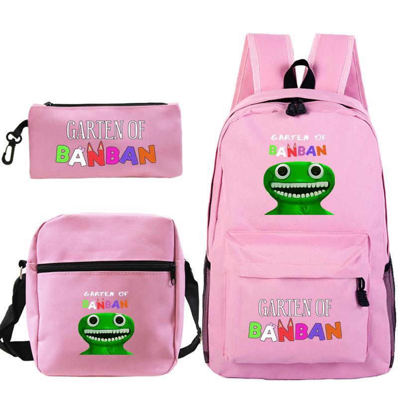 Spotted Garden Primary School Bag Shoulder Bag Pencil Bag Three-piece Set
