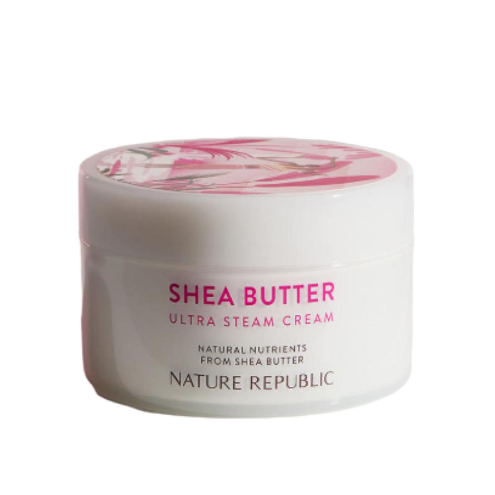 Nature Republic Shea Butter Steam Cream (100ml): High-Performance Hydrating Cream formulated with 100°C Steam Technology for Maximum Absorption
