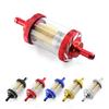 Car Modified Aluminum Alloy Sheel Copper Core Oil Filter Fit for Dirt Pit Bike Gasline Fuel Filter With Copper Core Universal