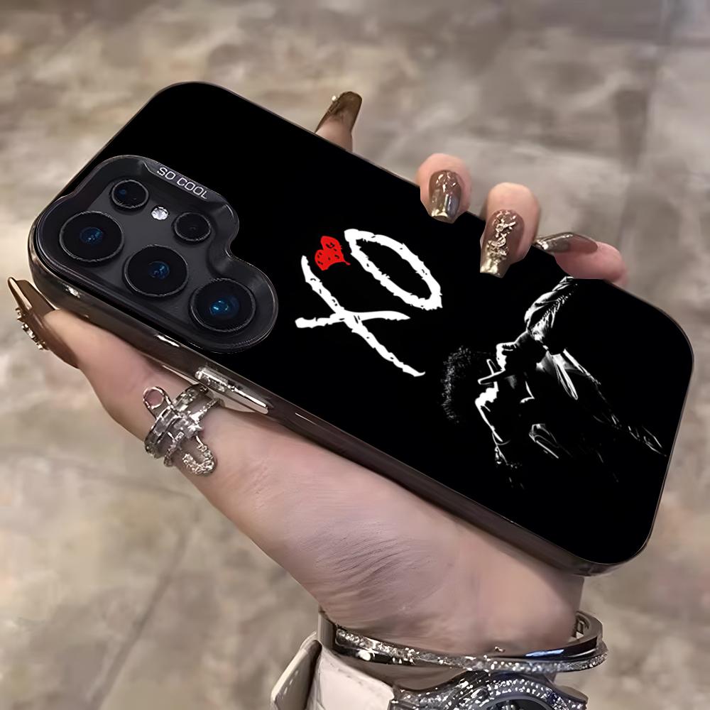 

Hot Singer The W-Weeknd Phone Case For Samsung S25 Ultra S23 S22 S21 S20 Plus S24 Fe A55 Color Silver Cover Samsung S20 Ultra