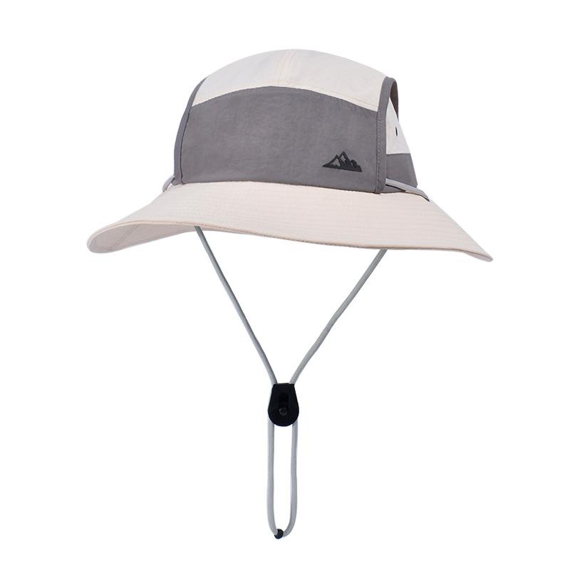 New summer big brim bucket hat quick-drying waterproof mountaineering sun hat men's and women's outdoor cycling sun hat