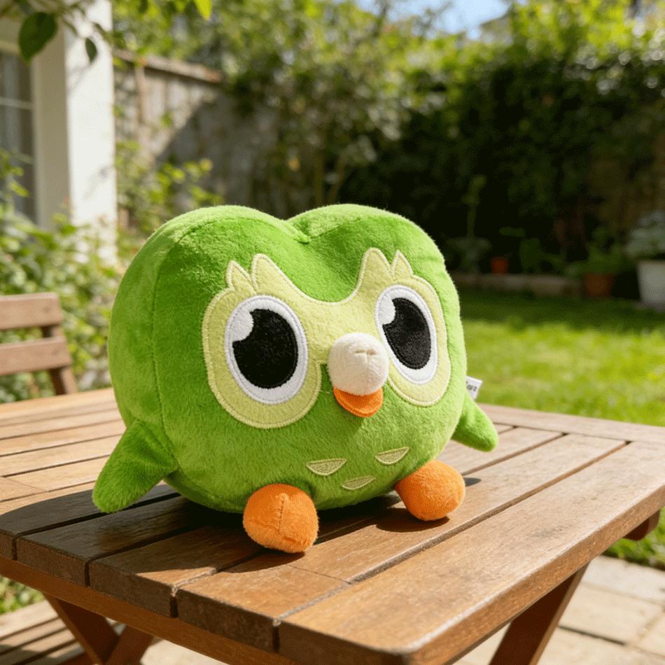 Hot Green Duolingo Owl Plush Toy Duo Plushie Of Duo The Owl Cartoon Anime Doll Soft Stuffed Animal Toy Children Birthday Gift