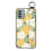 Protective Phone Holder Phone Case For Nokia G22 Silicone Flower Waterproof Wristband Lanyard Ring Dirt-resistant