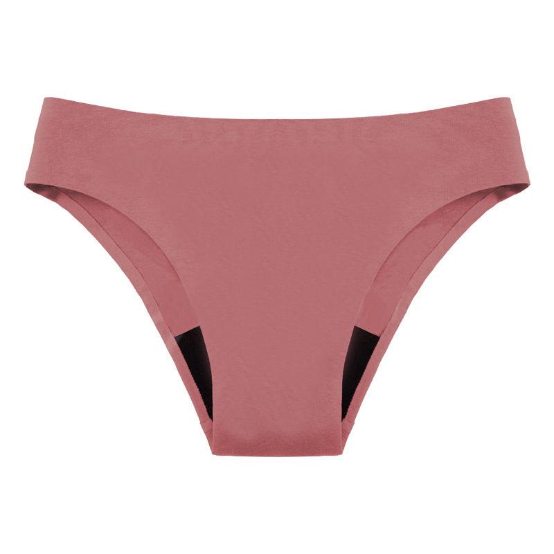 Women's Spring and Summer Sexy No Trace Ice Silk Four Layers of Waist Physiological Underwear