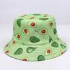 New European and American fashion retro pattern printed bucket hat women's outdoor travel sun hat double-sided can wear pot hat men