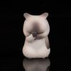 1/3Pcs Covering Face Cartoon Cat Ornament PVC Mini Kitten Figurine Statue Animal Sculpture Model Home Office Desktop Decoration