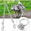 Double Dog Leash, Metal Dual Dog Leash Coupler, Chew Proof 360 Swivel Twining