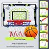 Foldable Kids' Indoor/Outdoor Wall-Mounted Basketball Hoop