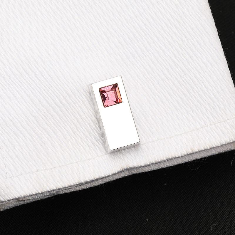 French Shirt Cufflinks Business Crystal Cuff Nails Men'S High-End Shirt Buckles Cuff Buckles Men'S And Women'S Gift Boxes
