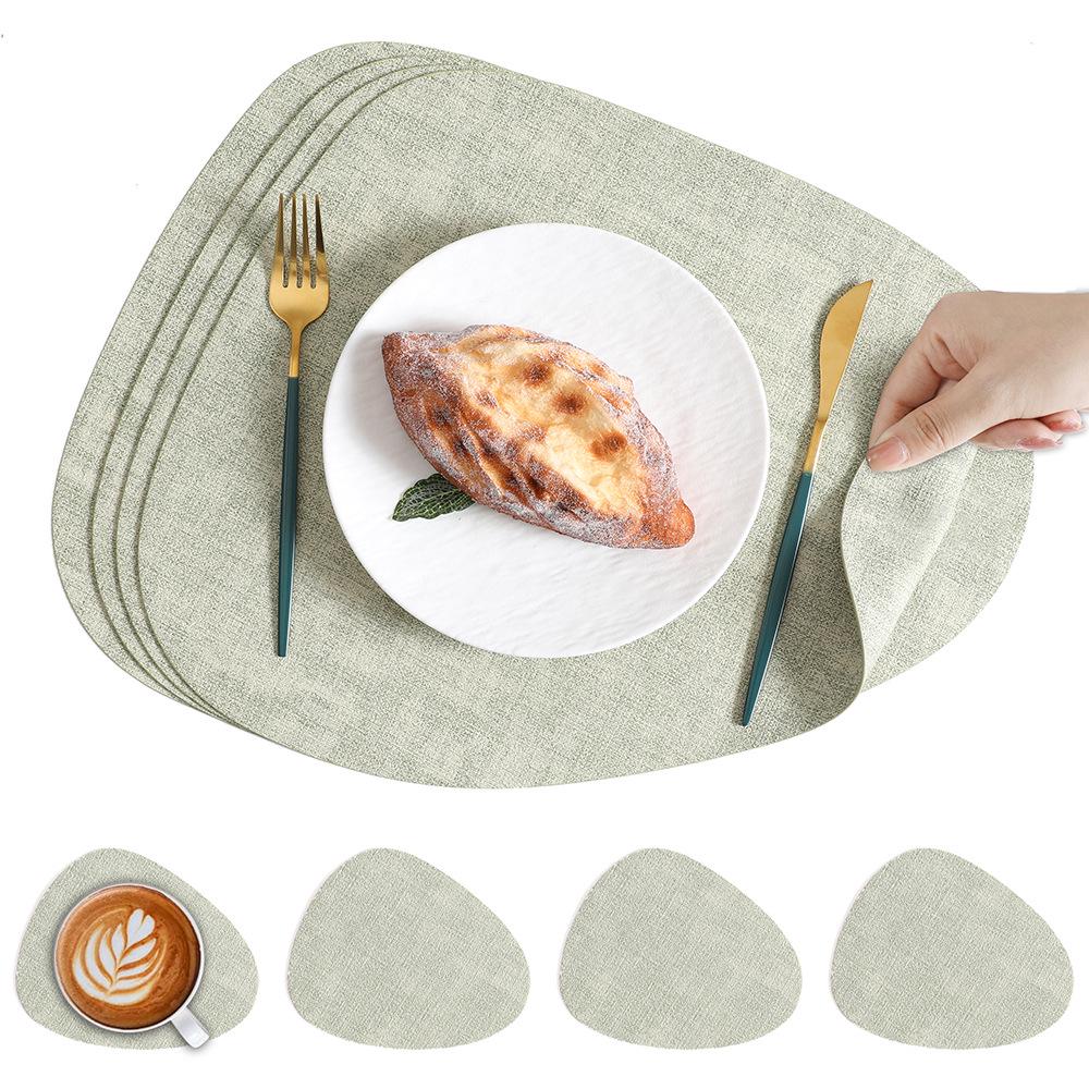 Nordic Water Drop Placemat - Waterproof, Oil-Proof, Heat-Resistant Dining Table Mat for Home, Restaurant, or Hotel Use.