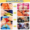 Placă Senzorială Busy Board Montessori Jucării de Învățare Pentru Copii Mici Jucărie Senzorială Pliabilă Placă de Activități pentru Copii Mici-Educațional Învață