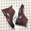 Martin boots summer thin medium and high top British leather inner height increase retro Chelsea short boots