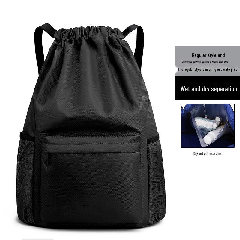Portable Fitness Drawstring Backpack for Sports, Training, and Events