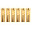Water Crystal Chandelier Candle Sleeves for Lamp 6Pcs Golden Candle Base Covers
