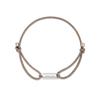 H Edition Silver (W) String Bracelet Cocoa Hl6B31607W9210