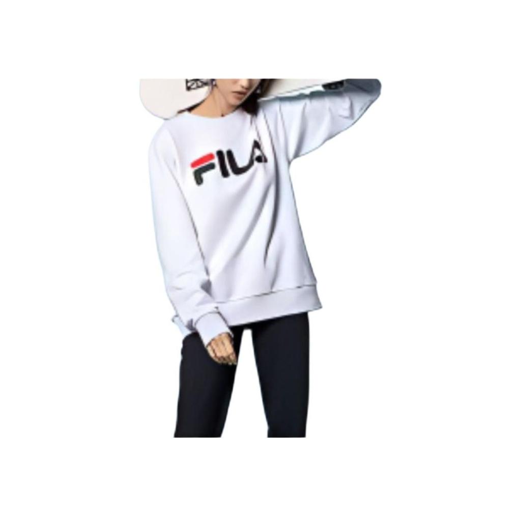 New FILA Sweatshirt Unisex Standard White F51U144231FWT