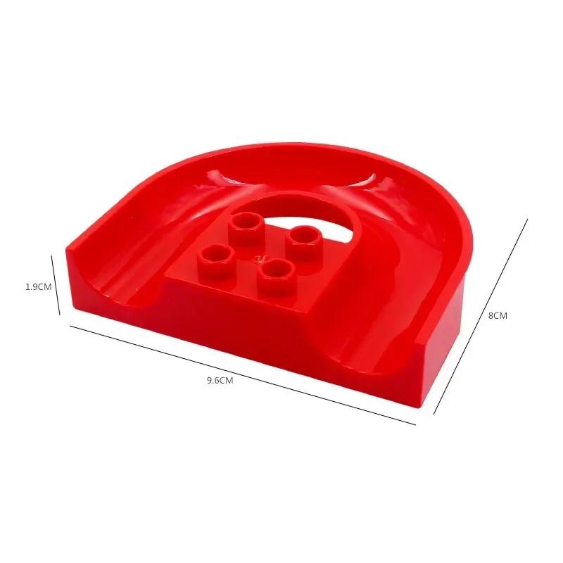 Big Size Building Blocks Marble Race Run Maze Games Compatible Large Bricks Running Ball Chute Giraffe Kids Gift Educational Toy