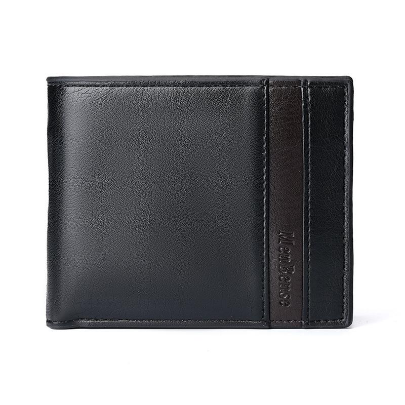 New Men'S Practical Wallet Men'S Short Wallet Youth Wallet Large Capacity Durable Wallet
