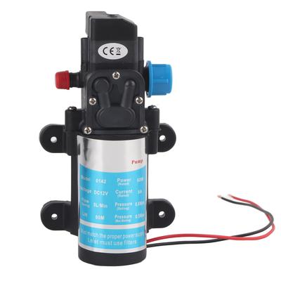 12 V 60 W selbstansaugende Mikro-Membranpumpe, Wasserpumpe mit Druckschalter
