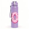 1PC Boo Halloween Letter 750ml Color Plastic Sports Water Bottle Leakproof Flip Straw Lid Suitable for Sports Office Home Use