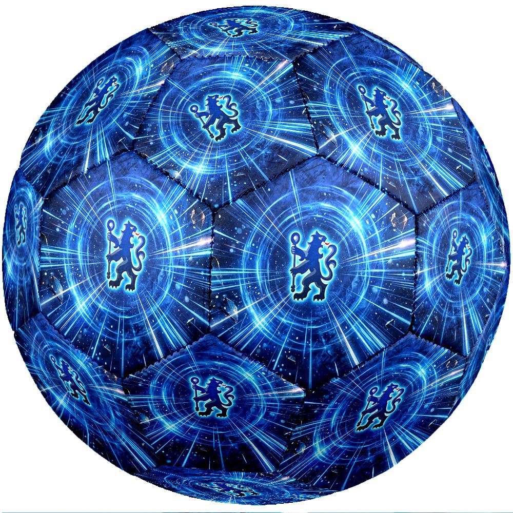 Chelsea FC Theme soccer ball Size 5 Soccer Ball Soft Touch Professional Training Football for Outdoor Sports