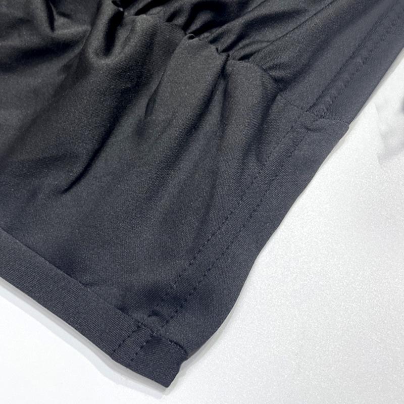 2022 European & American Style Sexy Long-Sleeve Drawstring Hollow Slim Dress