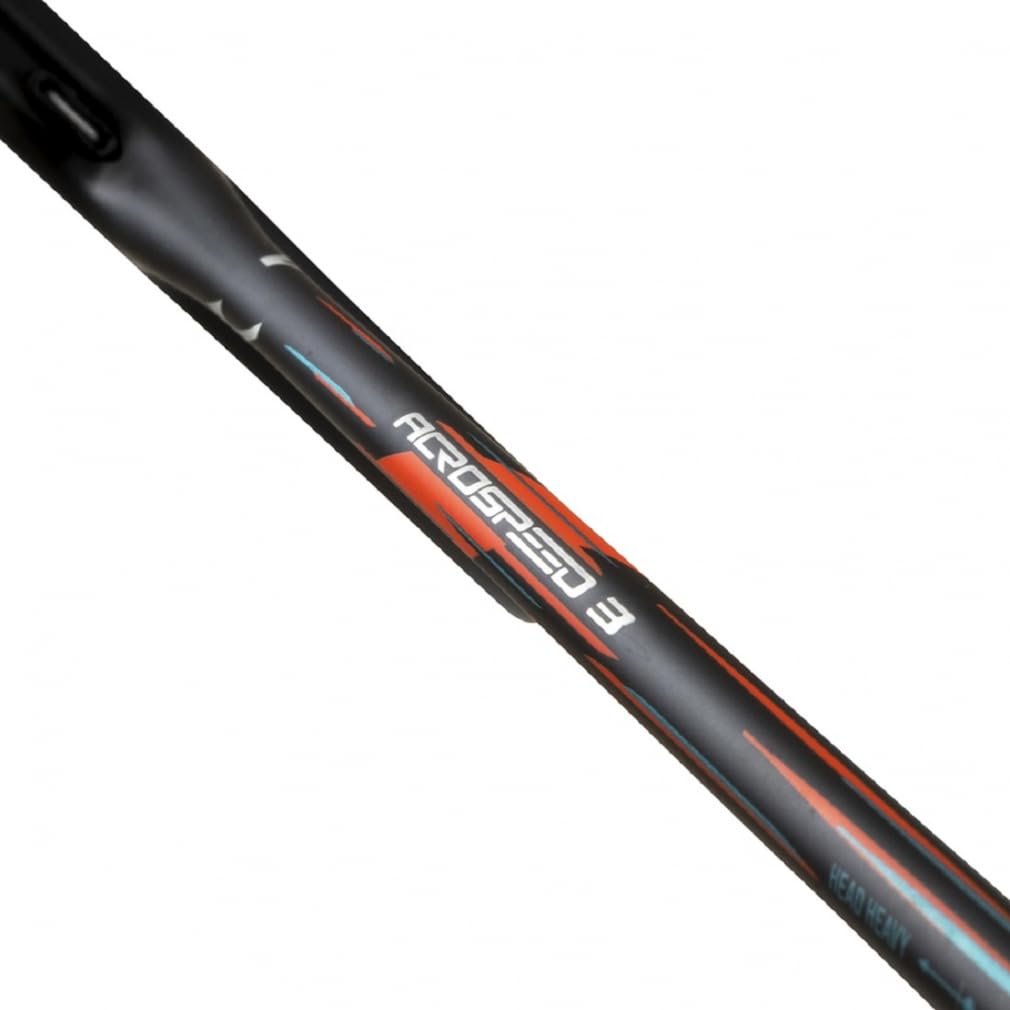 Mizuno AcroSpeed 3 Badminton Frame Only Sold Soft Case 73JTB403 Racket, Unisex, (Strings Separately), Included, Black/Orange,