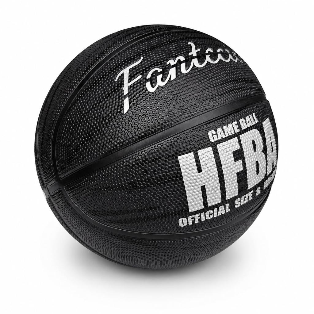 Fantecia Basketball, Size 7, Professional Competition Rubber Basketball, High Bounce Training Ball