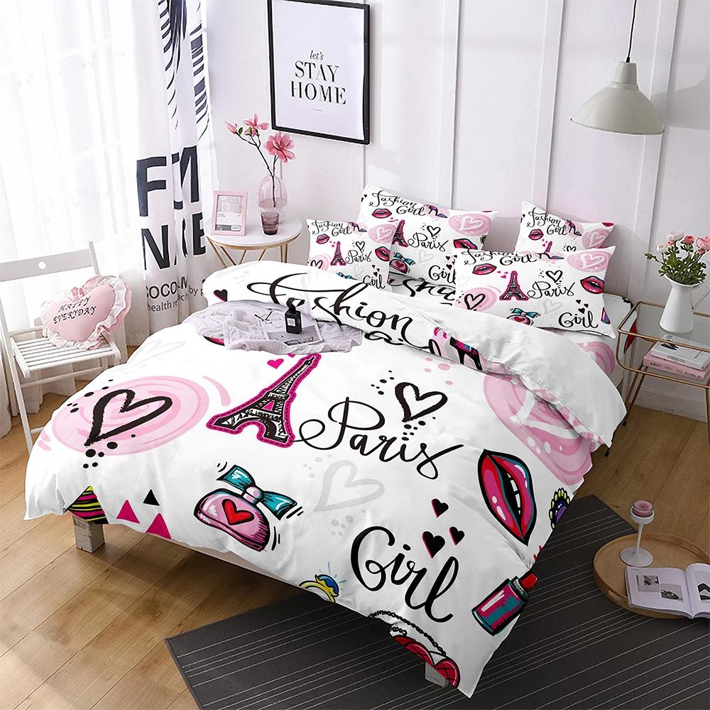 Cartone Animato Gioco Carino Aphmau con Ali Set Letto Ragazzi Ragazze Misura Singola Queen King Copripiumino Federa Letto ragazzi Adulti