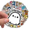 50 Photos of Sen Japanese and Korean Ins Style Cartoon Animal Graffiti Stickers Suitcase Computer Waterproof Stickers