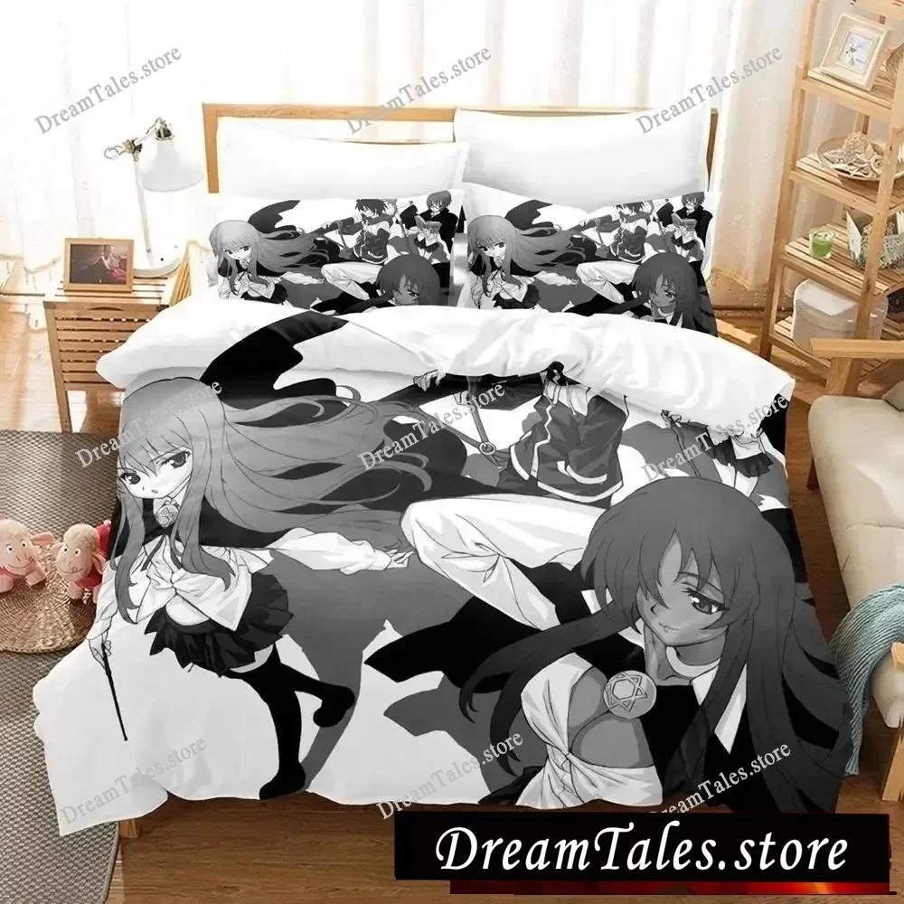 3D Print Anime Zero No Tsukaima Bedding Set Single Twin Full Queen King Size Adult Kid Bedroom Duvet Cover Sets Home Textiles