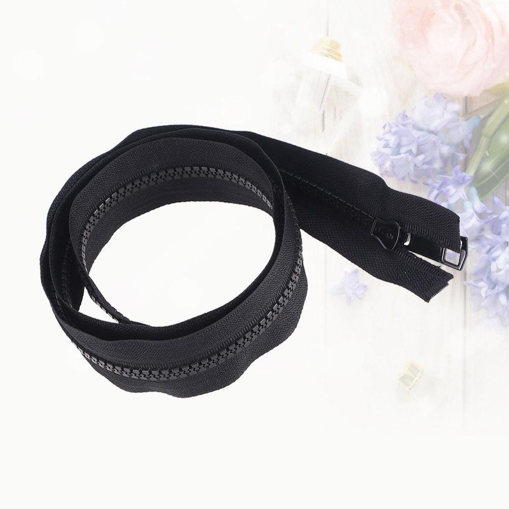 1pcs 80Cm Black Down Zipper For Jackets Bags Lightweight Durable Sewing Replacement Tailor Tool Craft Diy Garment Repair Sewing