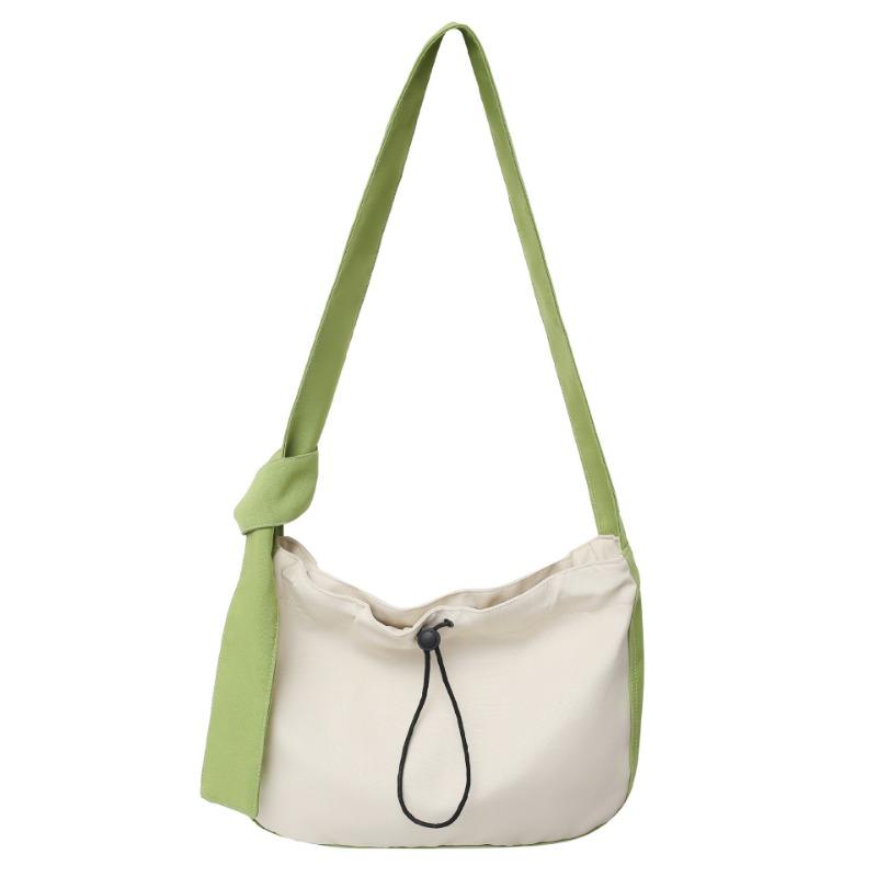 New canvas bag, fashion messenger bag, casual large-capacity men's and women's bags, commuter shoulder bag.