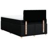 Vidaxl Continental Bed With Mattress, Black, 120X190 Cm, Fabric